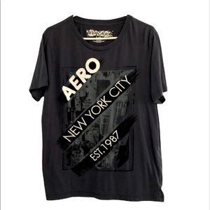 Aeropostale Men Grey T-Shirt, size Large